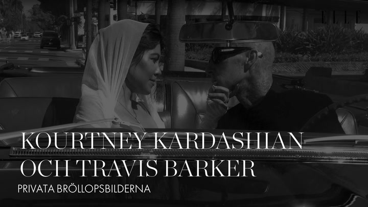 Se Kourtney Kardashian och Travis Barkers privata bröllopsbilder