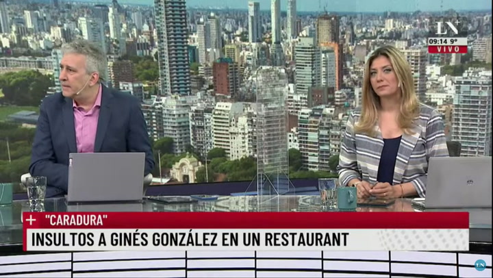 Insultos a Ginés González García en Puerto Madero