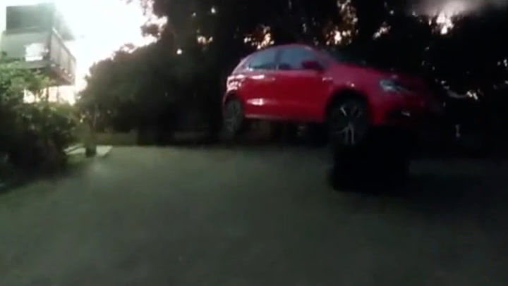 Australian man stops alleged car thief using forklift