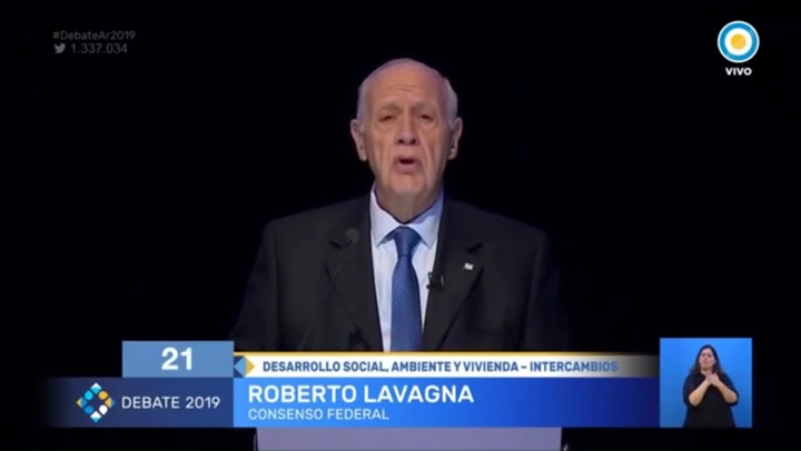 El discurso del candidato a presidente Roberto Lavagna con respecto al medio ambiente