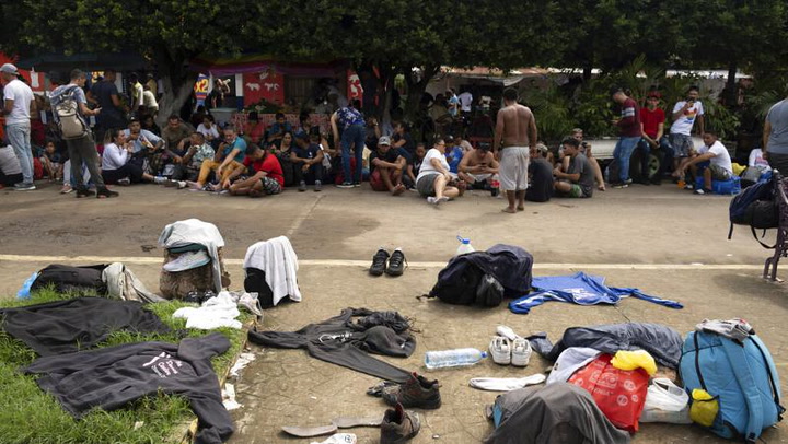 Caravana de migrantes busca llamar la atención de la Cumbre de las Américas