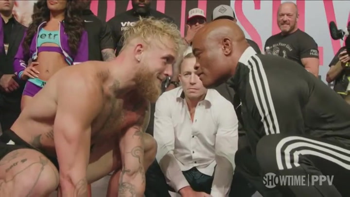 Jake Paul and Anderson Silva make weight ahead of bout