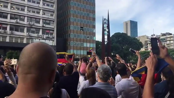 Manifestación por Venezuela en Buenos Aires