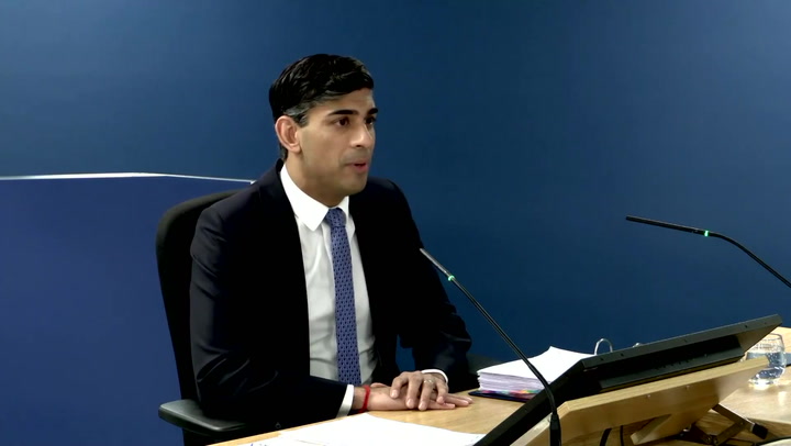 Rishi Sunak apologises to those 'who lost loved ones' during Covid Inquiry