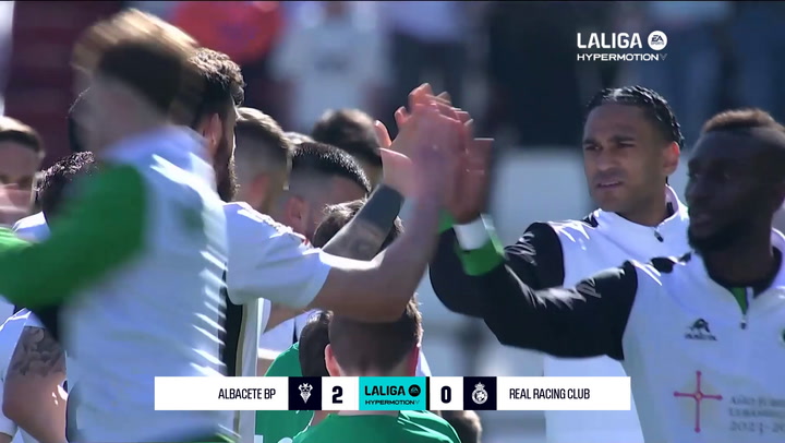 Albacete BP 2-0 Racing: resumen y goles | LaLiga Hypermotion (J27)
