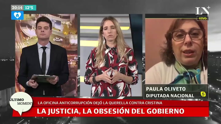 Paula Oliveto: 'Alberto está cumpliendo el acuerdo que tuvo con su jefa, Cristina'