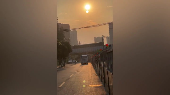 Two 'suns' seemingly appear in sky over China in rare phenomenon