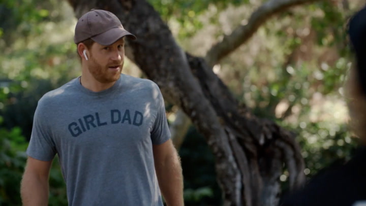 Prince Harry wears ‘Girl Dad’ t-shirt in Travalyst skit