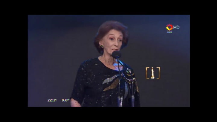 Premios Martín Fierro 2015: Hilda Bernard recibió un reconocimiento por su trayectoria