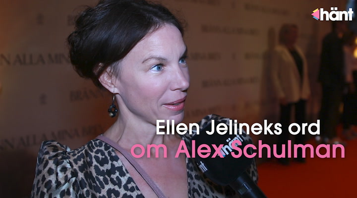 Ellen Jelineks ärliga ord om Alex Schulman: "Älskar"