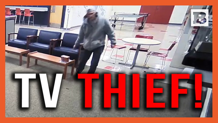 Suspect Wanted for Brazenly Stealing Giant TV Right Off the Wall from St. John's University