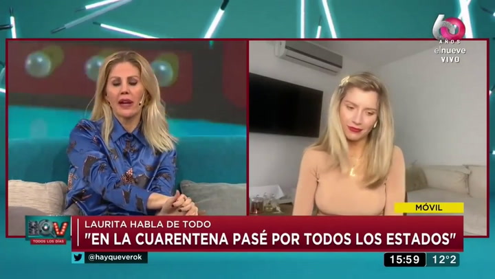 Laurita Fernández dio detalles del fin de la relación con Cabré - Fuente: HQV / elnueve