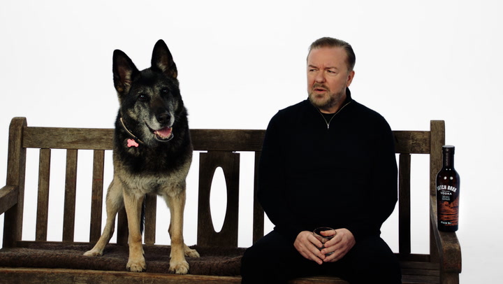 Ricky Gervais reunites with beloved dog from After Life