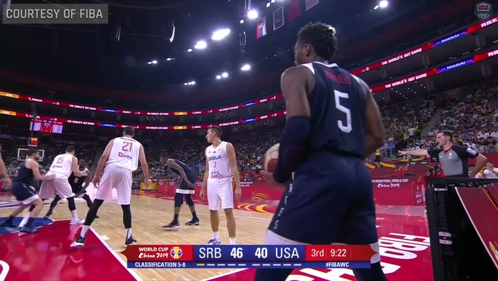 USA Men's World Cup Team vs. Serbia Highlights