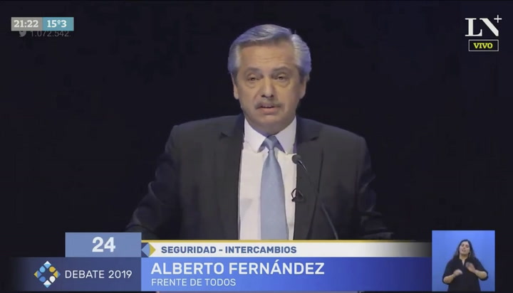 Cruce entre Alberto Fernández y Mauricio Macri en eje temático 'Seguridad'