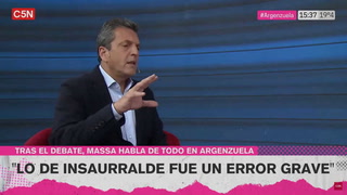 Sergio Massa habló sobre el escándalo de Martín Insaurralde: "Fue un error grave y tuvo que pagar con la renuncia"