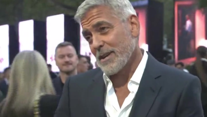 George Clooney wishes Liz Truss 'the best' during Ticket To Paradise premiere
