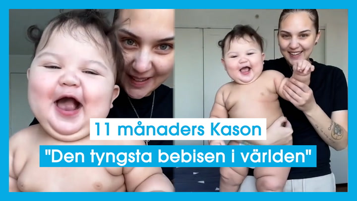 11 månaders Kason "Den tyngsta bebisen i världen"