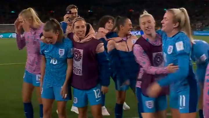 Lionesses sing 'Sweet Caroline' as they reach World Cup final for first time