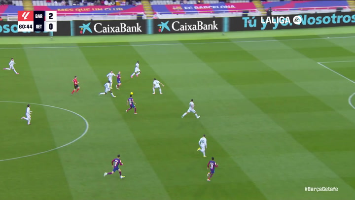 Gol de Frenkie de Jong (3-0) en el Barcelona 4-0 Getafe
