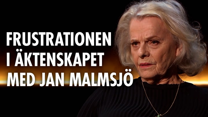 Marie Göranzons frustration i äktenskapet med Jan Malmsjö