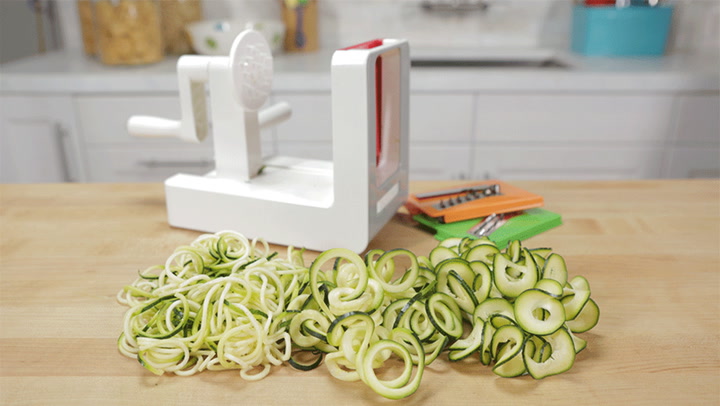 Zucchini Spiralizer Noodle Maker, Zesters Spiralizer For Veggies Zucchini  Noodle Maker Spiralizer For Veggies Noodles 3 Blades Manual Handheld Spiral