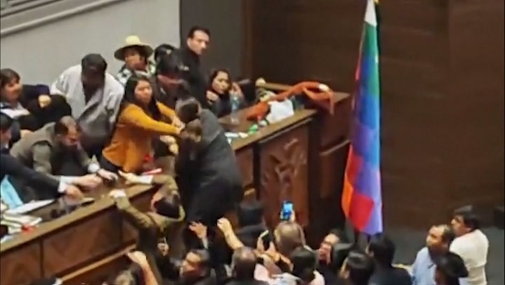 Brawl breaks out in Bolivian parliament over $900m loan approval