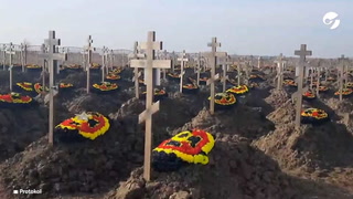 Guerra Rusia-Ucrania. Imágenes capturadas en enero muestran cómo se expande un cementerio de mercenarios rusos