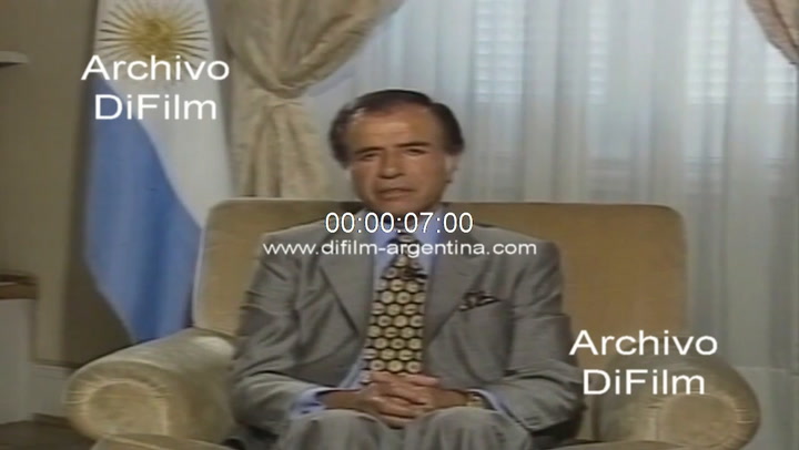1995: Mensaje de Carlos Menem tras la pérdida de su hijo