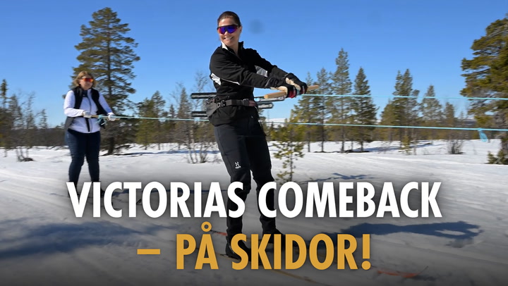 Här gör Victoria comeback – på skidor!