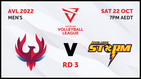 22 October - Australian Volleyball League Mens 2022 - R3 - NSW Phoenix v Adelaide Storm