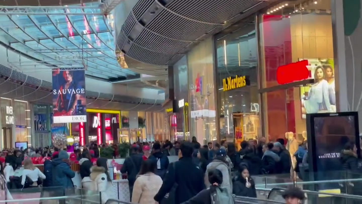 Westfield shopping centre packed with Britons shopping on Boxing Day