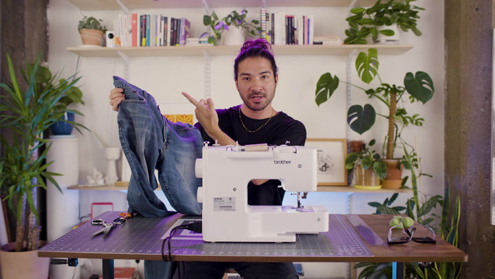 Peder Cho Shows How to DIY A Pair of Jeans into the Ultimate Y2K Mini Skirt