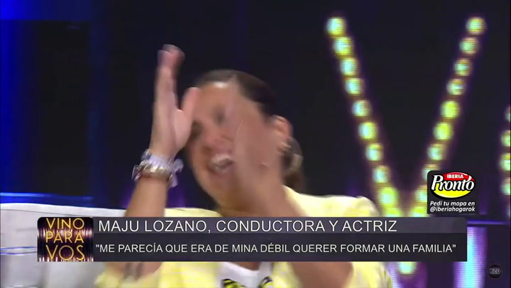 Maju Lozano se quebró al escuchar un mensaje de Lío Pecoraro - Fuente: Canal KZO