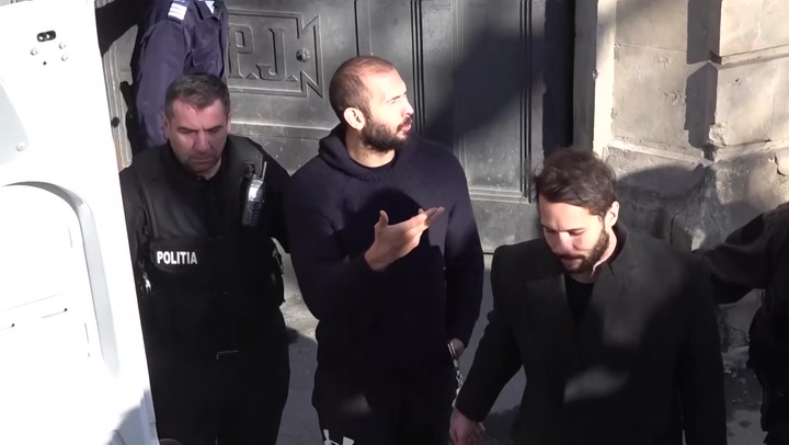 Andrew Tate leaves Romanian court shouting 'you will find out the truth'