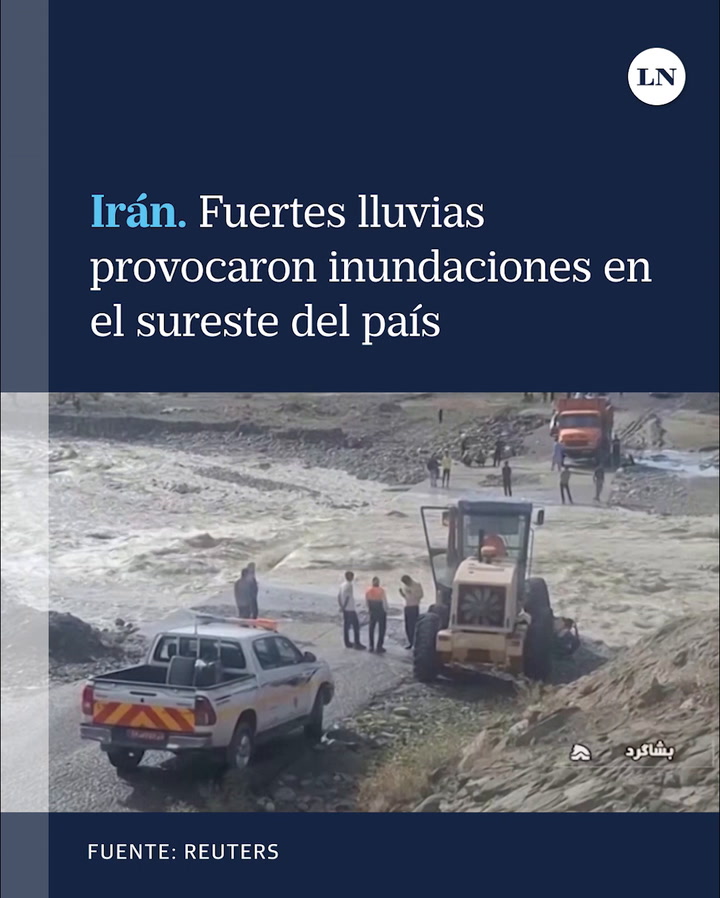 Irán: fuertes lluvias provocaron inundaciones en el sureste del país