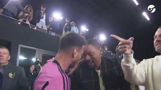 La reacción de Will Smith al ver a Lionel Messi