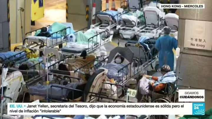 Covid: en Hong Kong los hospitales están desbordados ante el aumento de casos