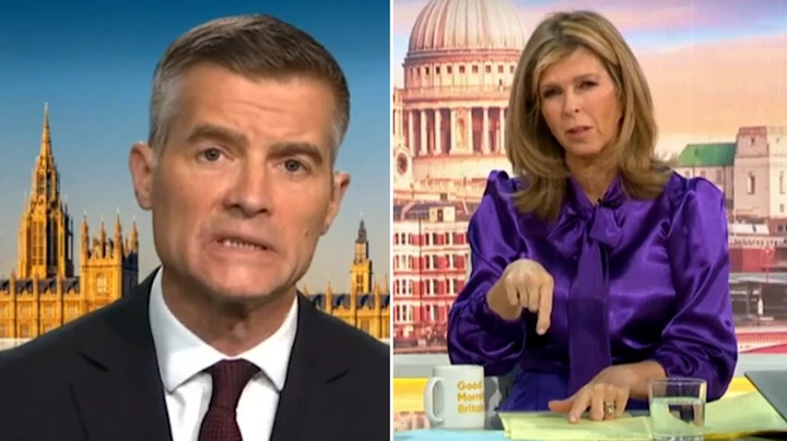 Transport minister clashes with Kate Garraway on HS2 funds: 'Address the question'