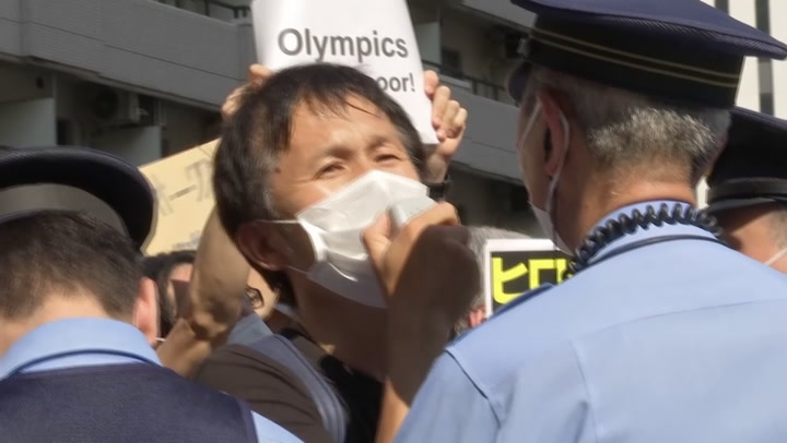 'Go Home!': Anti-Olympic protesters demonstrate against the IOC in Tokyo