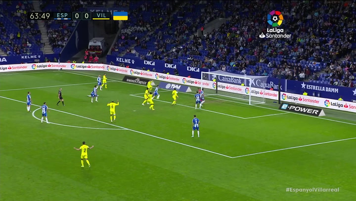 Gol de Lecomte PP (1-0) en el RCD Espanyol 0 - 1 Villarreal CF