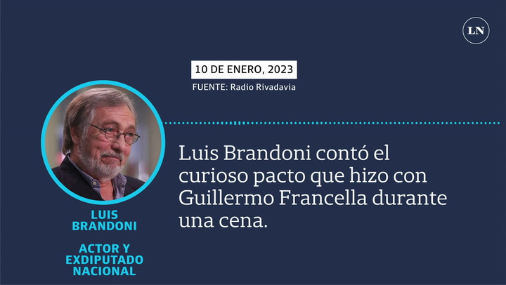 Luis Brandoni contó el curioso pacto que hizo con Guillermo Francella durante una cena