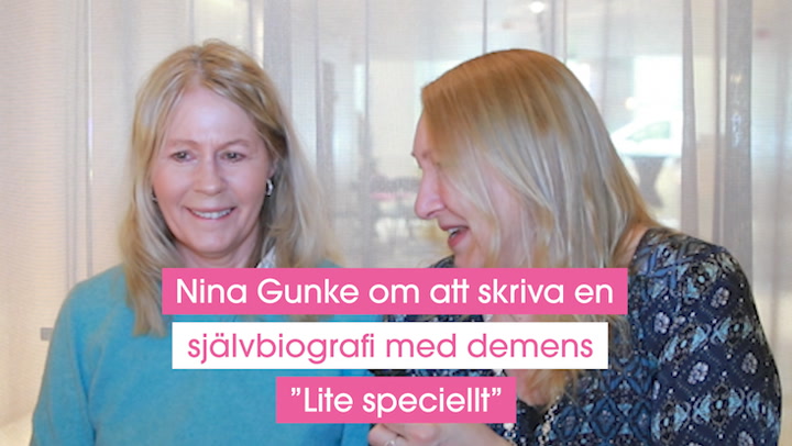 Nina Gunke och Helene Arkhem om att skriva en självbiografi med demens: ”Speciellt”