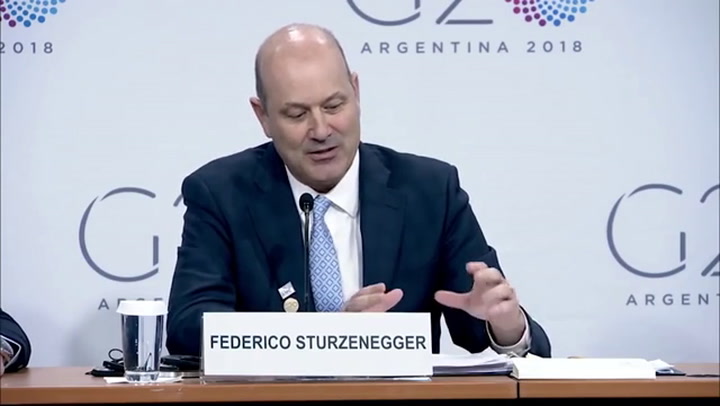 Sturzenegger, en la reunión del G20 en Washington - Fuente: Télam