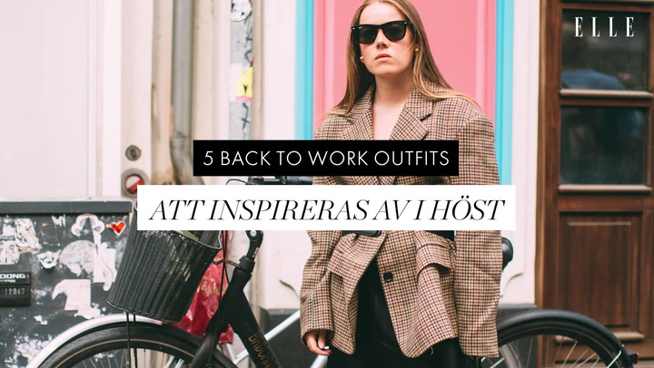 5 back to work outfits att inspireras av i höst