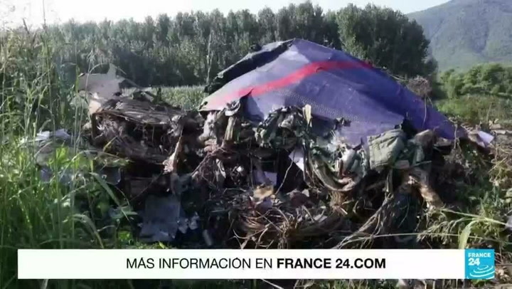 Estas son las  imágenes del avión ucraniano que se estrelló con armamento en Grecia 
