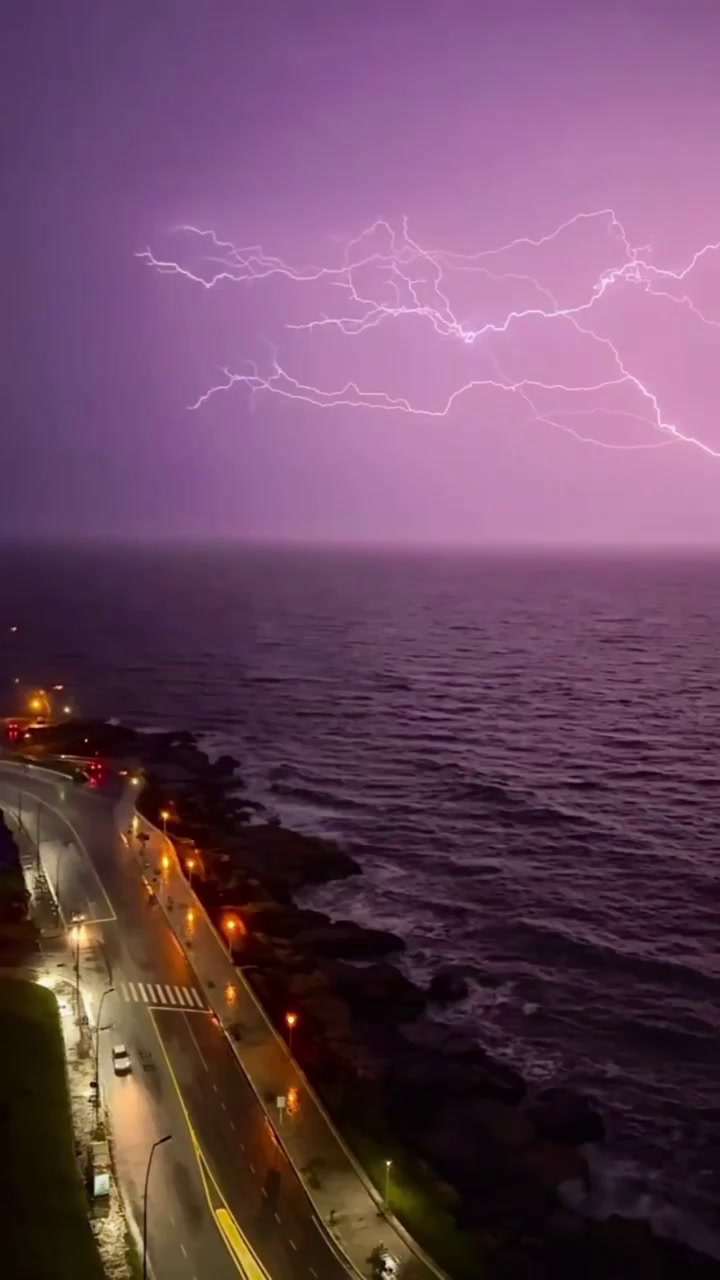 Así se vivieron las tormentas durante la madrugada en Mar del Plata