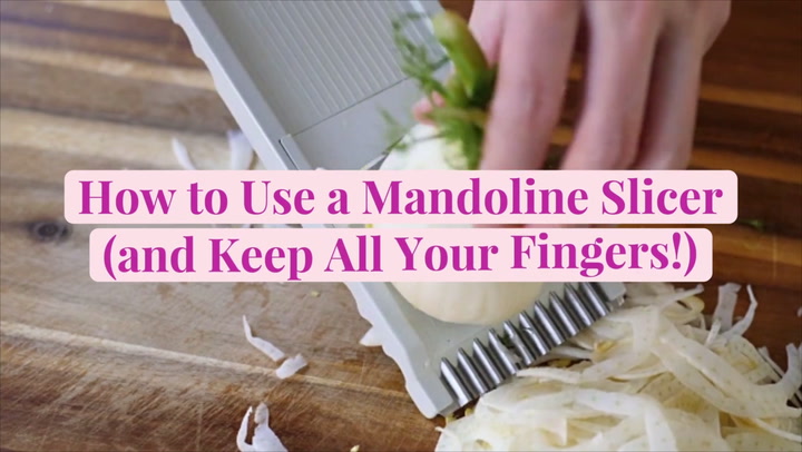 Mandoline Slicer by OXO: Even Slices Every Time! - We Want Veggies