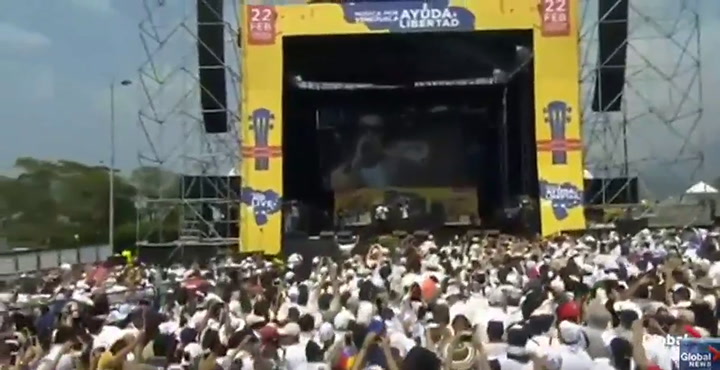 Color Esperanza' en vivo en Venezuela Aid Live - Fuente Global News