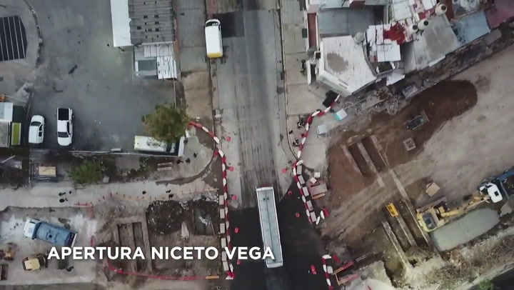 Así quedó Niceto Vega reabierta al tránsito - Fuente: YouTube